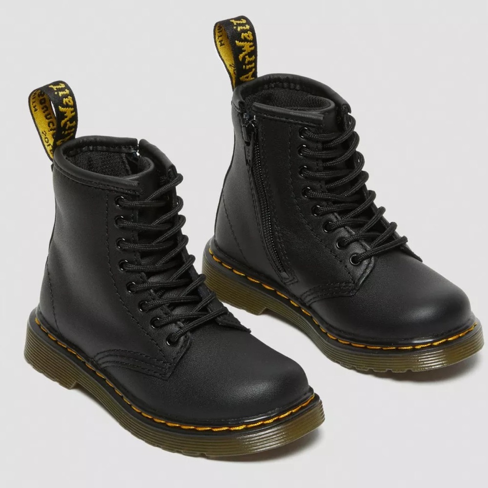 Dr. Martens Toddler 1460 Leather Lace Up Boots